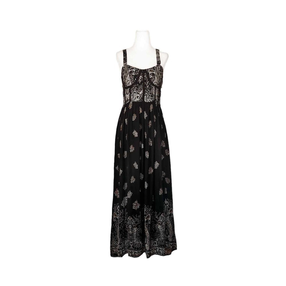 Anthropologie Black and White Midi Dress
